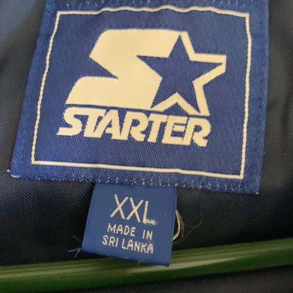 Vintage Michigan Wolverines 80s 90s Embroidered Spellout Starter Sideline Jacket - Picture 7 of 7